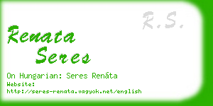 renata seres business card